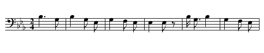 Tick Dance Song (i) - staff notation
