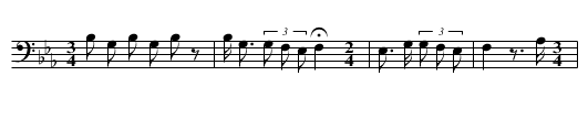Tick Dance Song (j) - staff notation