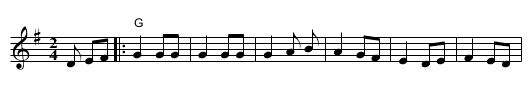 Tick- Tock Polka - staff notation