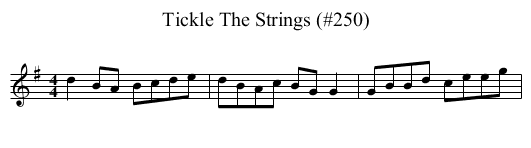 Tickle The Strings (#250) - staff notation