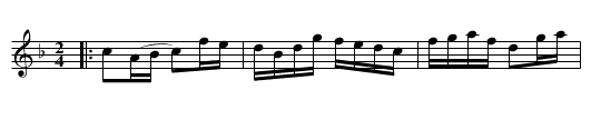 Ticonderoga - staff notation