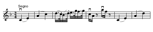 Tidal Wave -- Jig - staff notation