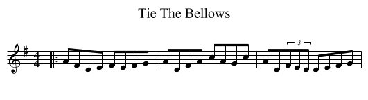 Tie The Bellows - staff notation