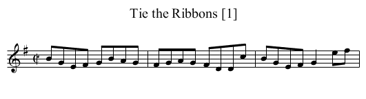 Tie the Ribbons [1] - staff notation