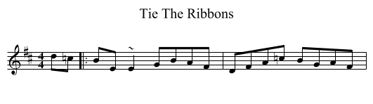 Tie The Ribbons - staff notation