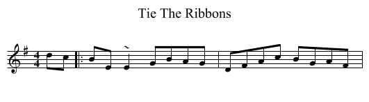 Tie The Ribbons - staff notation