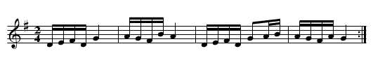 Tienne de la Barret - staff notation