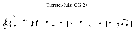 Tierstei-Juiz  CG 2+ - staff notation