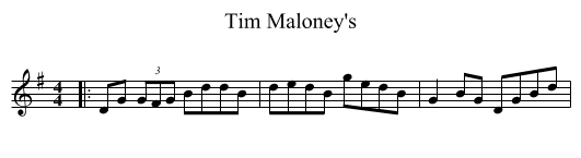 Tim Maloney's - staff notation
