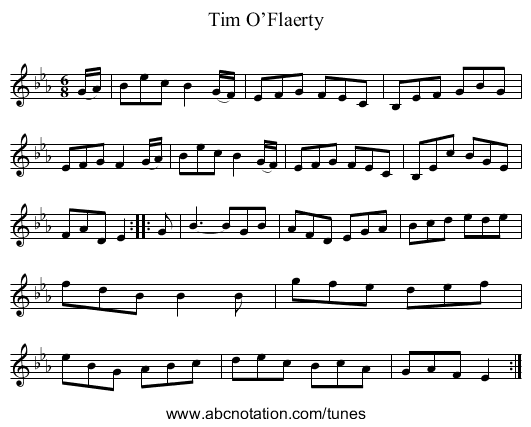 Tim O’Flaerty - staff notation