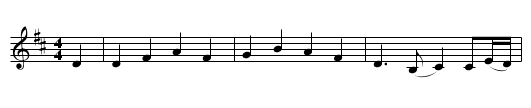 Time to Be Made a Wife - staff notation