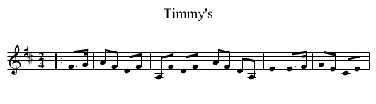 Timmy's - staff notation