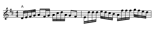 Tim's Quadrille - staff notation