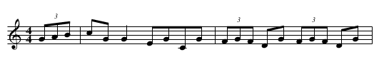 Tin Wedding - staff notation