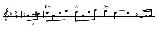 Tineke's Reel - staff notation