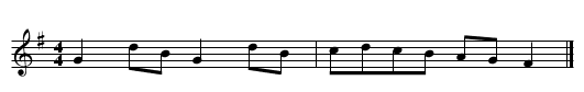 Tink A Tink. WM045 - staff notation