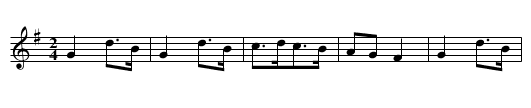 Tink a TInk - staff notation