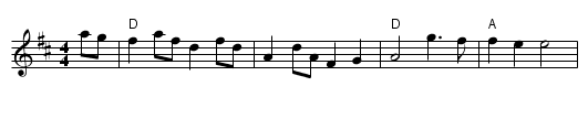 Tinkerbell - staff notation