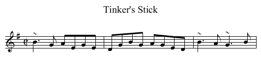 Tinker's Stick - staff notation