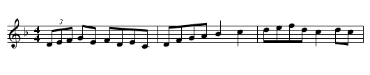 Tinker's Wife - staff notation