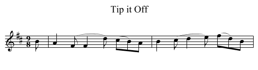 Tip it Off - staff notation
