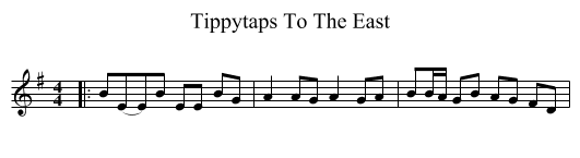 Tippytaps To The East - staff notation
