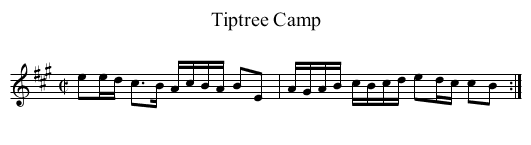 Tiptree Camp - staff notation