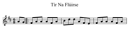 Tír Na Flúirse - staff notation