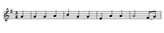 Tiranti, my Son - staff notation