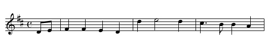 Tis of a brisk young Lady - staff notation