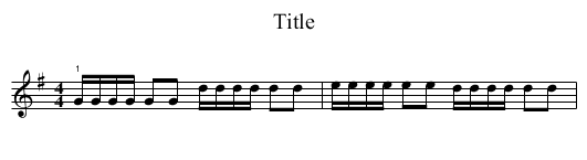 Title - staff notation