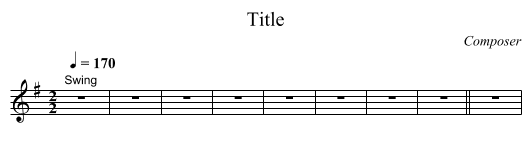 Title - staff notation