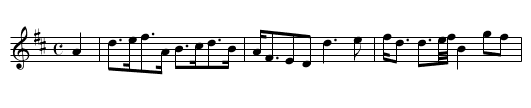 To the Greenwood gang wi' me. - staff notation