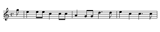 To thee, to thee - staff notation