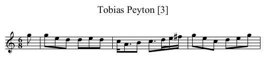Tobias Peyton [3] - staff notation