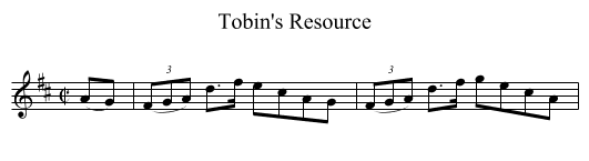 Tobin's Resource - staff notation