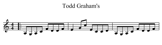 Todd Graham's - staff notation