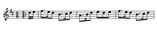 Todlen Hame - staff notation