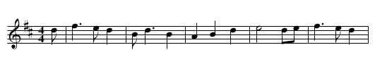 Todlin Hame - staff notation