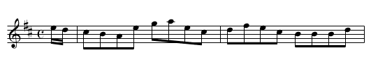 Toir nan Gobach as an Traigh - staff notation