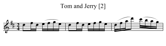 Tom and Jerry [2] - staff notation