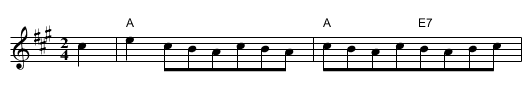 Tom And Jerry - staff notation