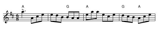 Tom Billy's #2 - staff notation