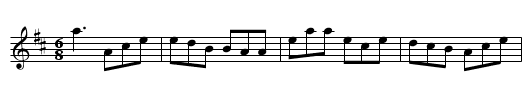 Tom Billy's Jig - staff notation