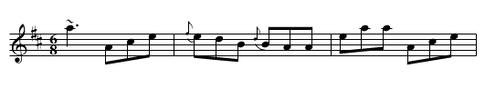 Tom Billy's - staff notation