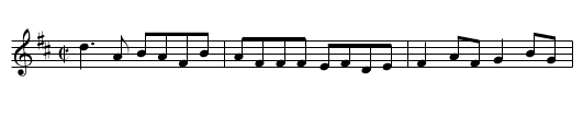 Tom Billy's - staff notation