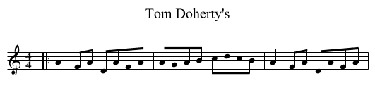 Tom Doherty's - staff notation