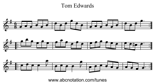 Tom Edwards - staff notation