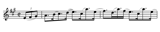 Tom Handford's Hornpipe - staff notation