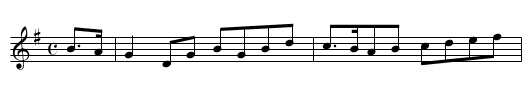 Tom is gone to the fair - staff notation